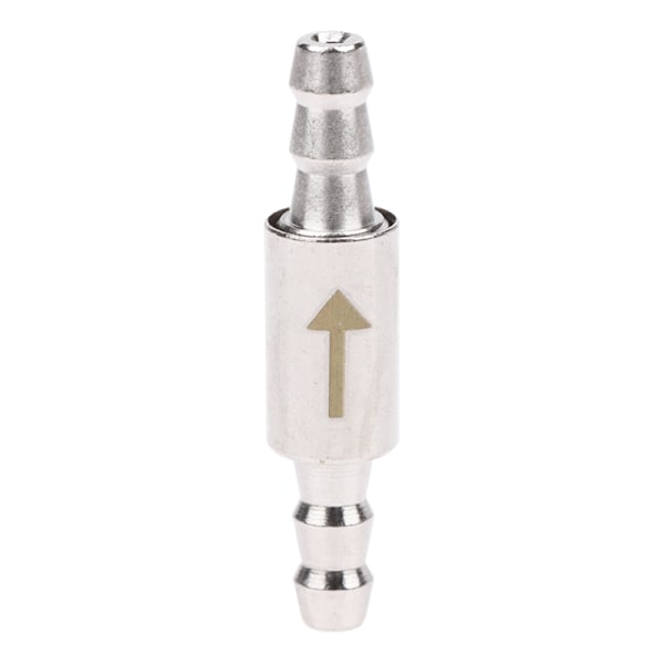 Tilbakeslagsventil for CO2-utstyr, vann for 4 mm rør, akvariumskontroll Silver
