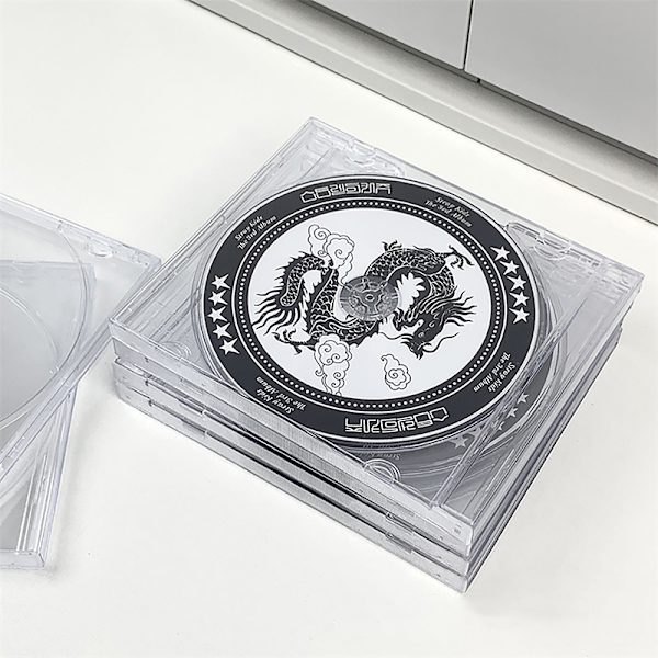 1kpl CD-levyjen säilytyslaatikko Läpinäkyvä muovinen DVD-kotelo Monitoiminen Clear