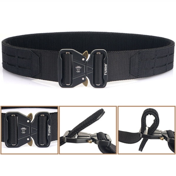 Tactical 2 Inch Combat Belt Quick Release Spänne MOLLE Jakt B M