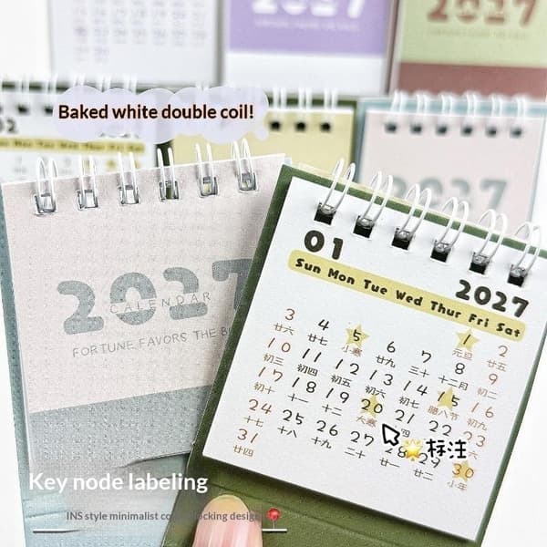 Minimalistisk 2027 Skrivbordskalender Skrivbordsdekoration Kalender Passande A1