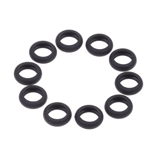 10 stk Flate øretelefoner Silicon Rubber Ring Case Fleksibel øretelefon