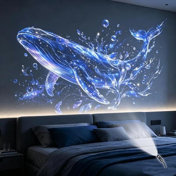 1Set Ocean USB-projektor Nattlampa Hem Sovrum Tak Proje Onesize