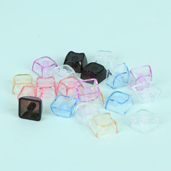10/20 st e Kattformade transparenta tangentkapslar PBT 1U PC Tom tangent C 10pcs random