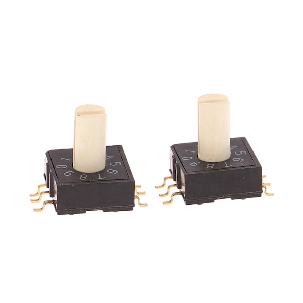 2st RM3HAF-10 vridomkopplare 10 0-9 Kodningsomkopplare Patch 3: Black