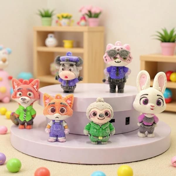 1/12 st Zootopia Blind Box Tecknad Nick Judy Karaktärer Figur 1PCS