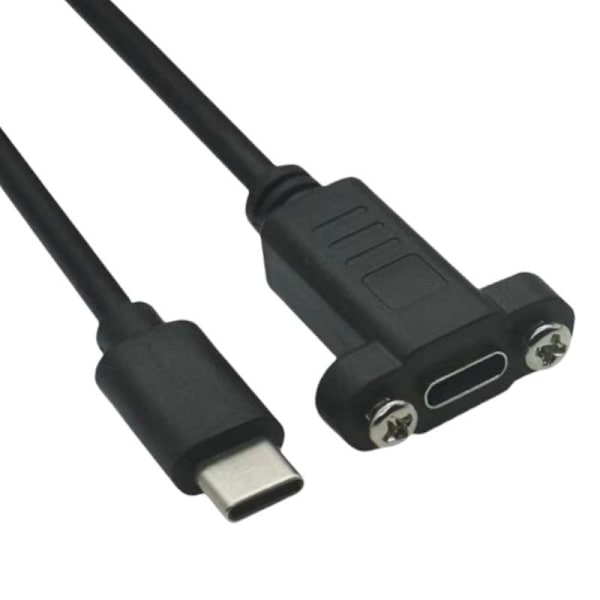 1 st. panelmonterad USB-C-förlängningskabel med skruv A3