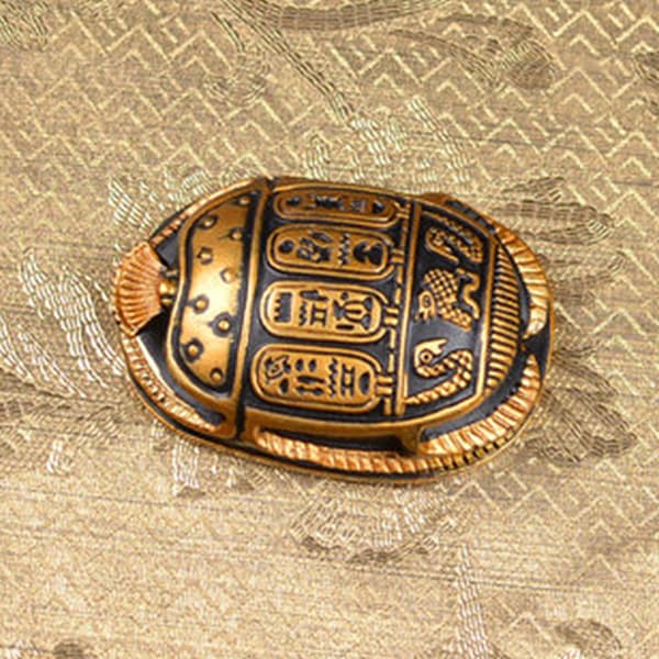 Forntida egyptisk amulett Scarab Figurine Unik dekorativ Mini