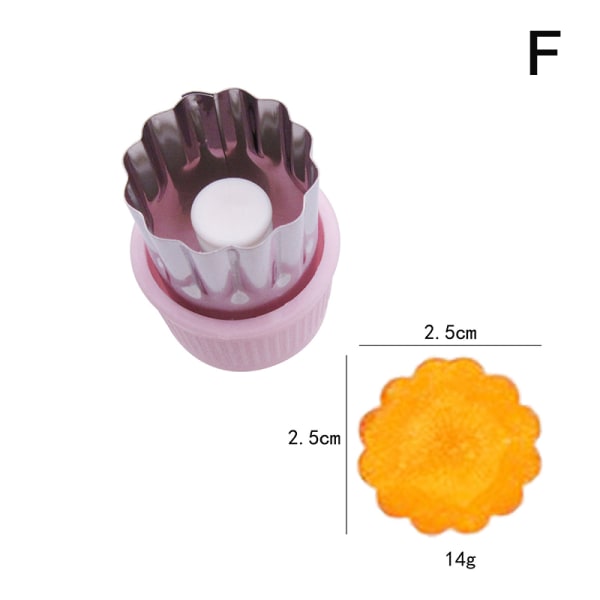 Rostfritt stål Frukt Grönsakspress Mini Cookie Form te F