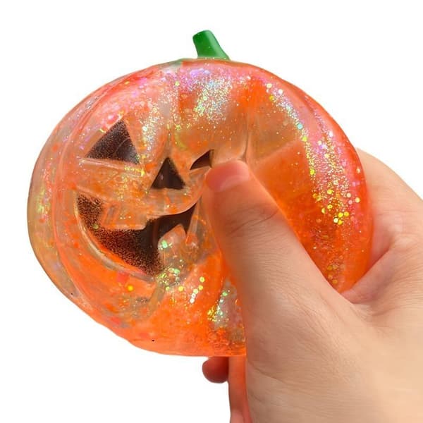 Penge Glitter Spøgelse Græskar Squishy Legetøj Blød Langsom Modstandsdygtighed Sq A10