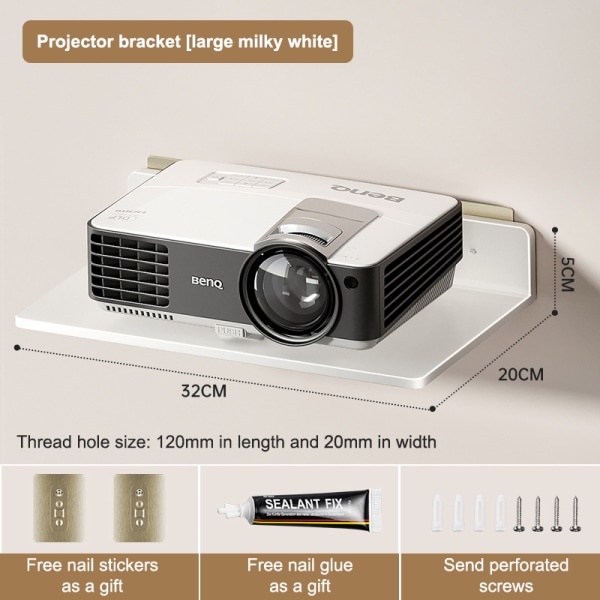 Väggmonterad TV Kameraövervakning Stämplingsfri Förvaring Hemmakontor G4