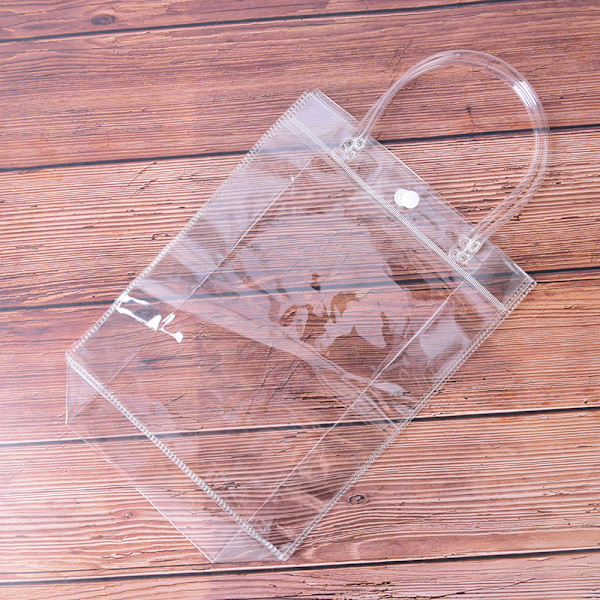 1 stk. sommerstrandtaske til kvinder, gennemsigtig tote-taske, transparent pung 20CM*25CM*7CM