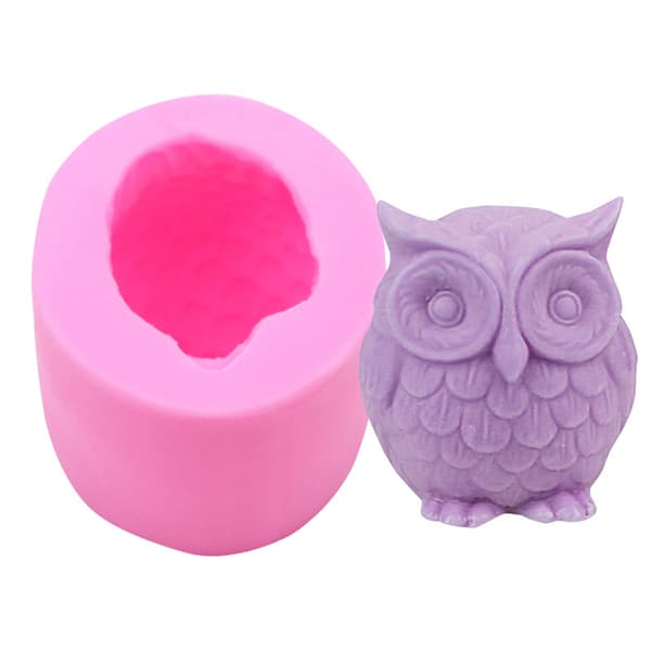 3D Ugle Lysform Silikonform for Lysfremstilling DIY Håndlaget