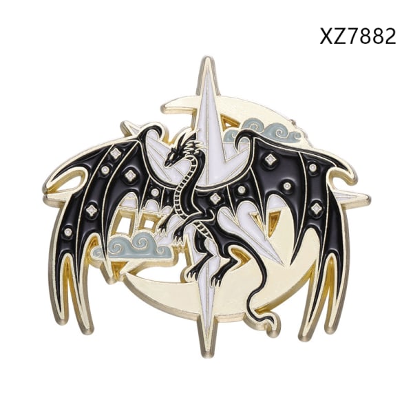 Dragon Eagle Emali Pins Pterosauria Rintaneulat Lapen Pin Badge B XZ7882