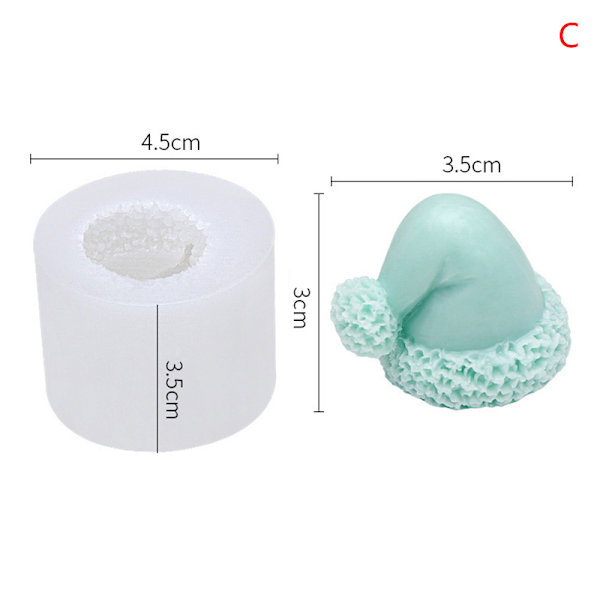 Christmas e Hat Shape Cake Silikonform Party Fondant Chocolat C