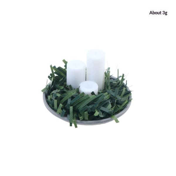 1:12 Miniatyr Dukkehus Juledekorasjon Tilbehør Lys/Tre A3