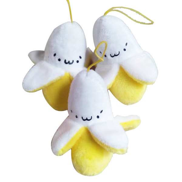 Sarjakuva Pehmo Banana Avaimenperä Banaani Riipus Nukke Avaimenperä laukku