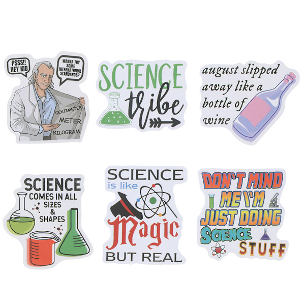 50 stk Science Chemistry Laboratory Stickers