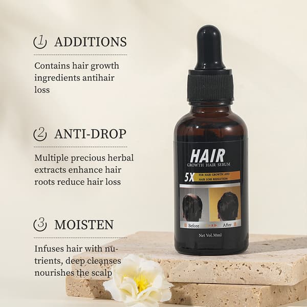 MOIKA Hårvekstserum Reparerende Eterisk Olje Styrker Hårroten 30ml
