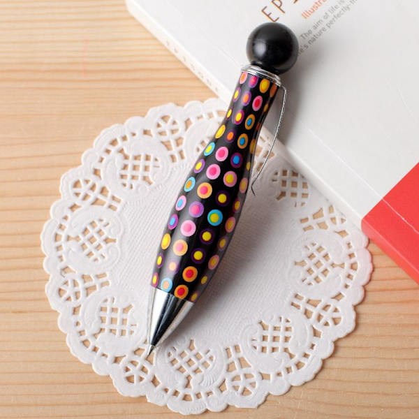 Kort Minibowlingformad Penna Elegant Prickigt Blomtryckt Boho St A3