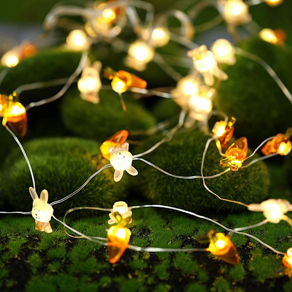 1M 10LED Pääsiäisvalosarja Porkkana Pöllö Munat Keijuvalo Gar A2