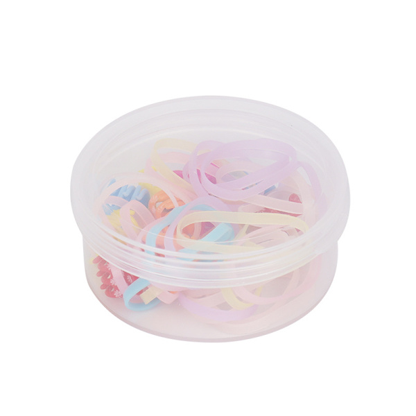 Plastikæske til trekant/rund/firkant puff transparent spole C