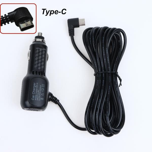 1 stk. Type C USB bilopladeradapter til dashcam, mobiltelefon, bil TypeC elbow