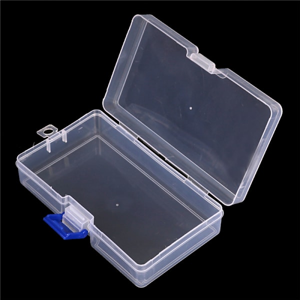 Plast klare deler Oppbevaringsboks Smykker Craft Container Organiz