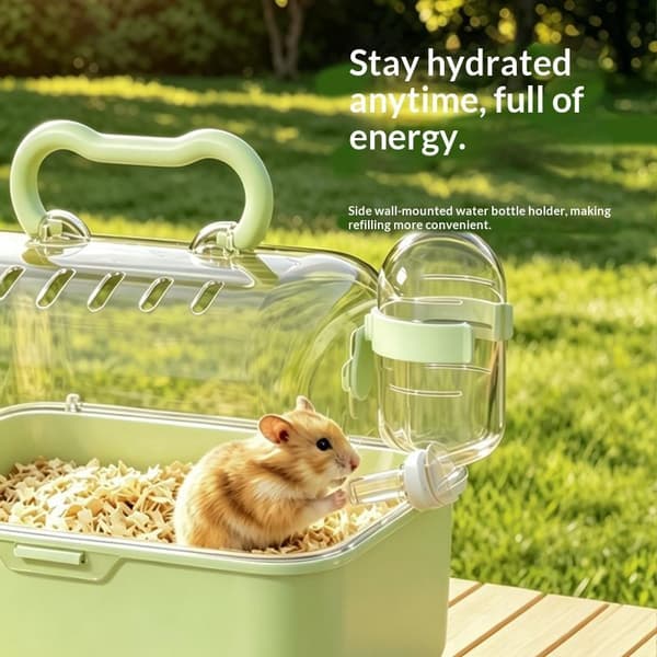 Bærbart Hamster Sukker Svævefly Rejsebur Åndbart Lille Kæledyr A3