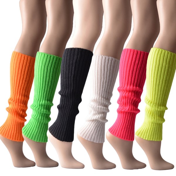 Lange sokker benvarmere for kvinner Strikket varmt fottrekk Vinter C K
