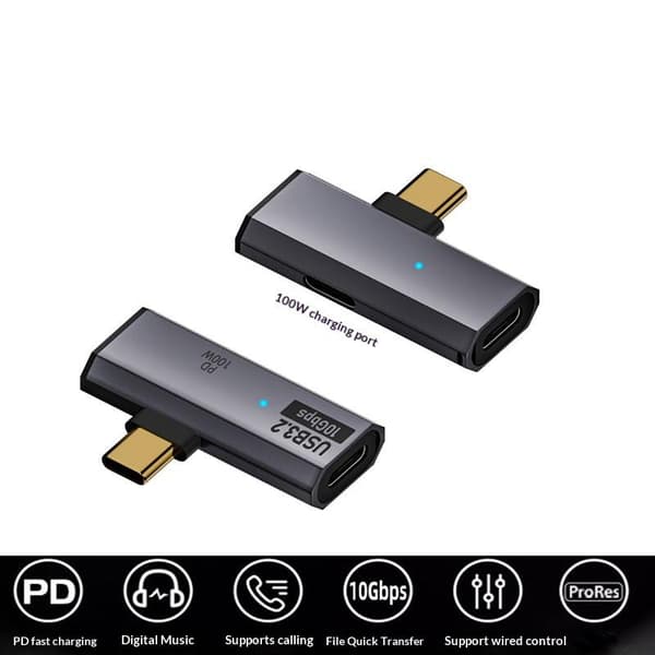 2-i-1 Typ C OTG-adapter USB C hane till USB-C hona USB 3.2 Sp White