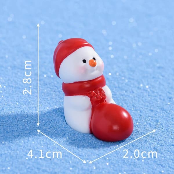 6 st jul mini snögubbe ornament jul e mini snögubbar min 6pcs