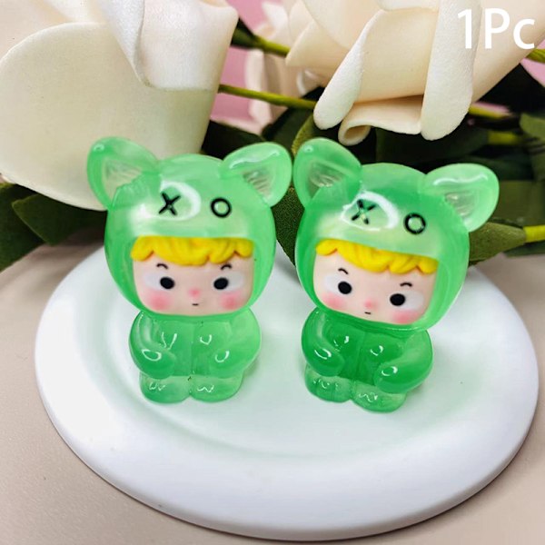 1 kpl Valoisa Piirretty Mikrokoriste Miniatyyri Ruukku Koriste Transparent