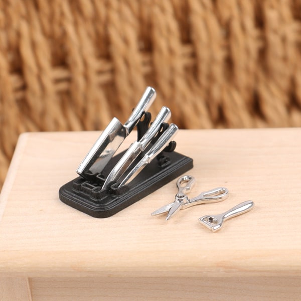 1:12 Dockhus Set Mini Scissor er W/Holder Kitchen T