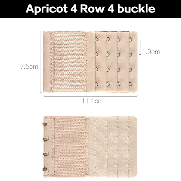 Dame BH Extension Strap Extenders Spenner Elastisk Extender Br 8(4R4H apricot)