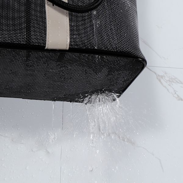 Stor/liten duschväska Bärbar necessär Mesh necessär D