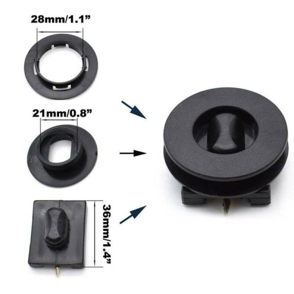 2st Universal Bilgolv Monteringspunkter Matta Mats Mats Clips