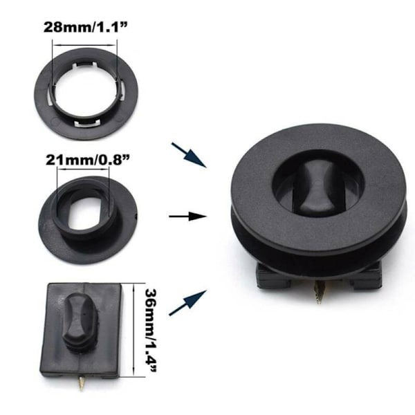 2stk Universal Car Gulv Monteringspunkter Teppe Mat Matter Clips