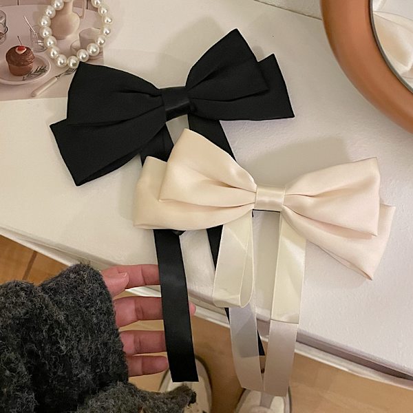 1PC Fashion Huge Bue Hair Clip Lang Streamer Duck Billed Clip W Black