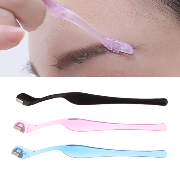 1st Ögonbrynstrimmer Blade Shaping Eye Brow Face Razor Hair Re Black