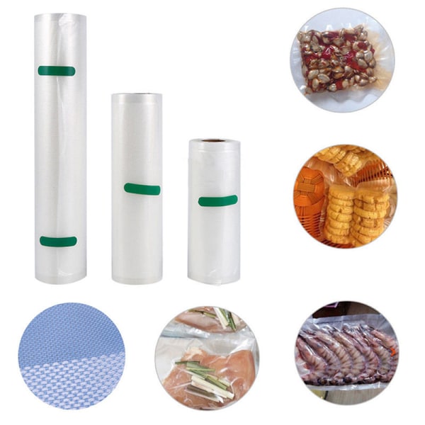 Vacuum Sealer Roll Bags Saver Seal Storage Heat Craystal 20*500cm