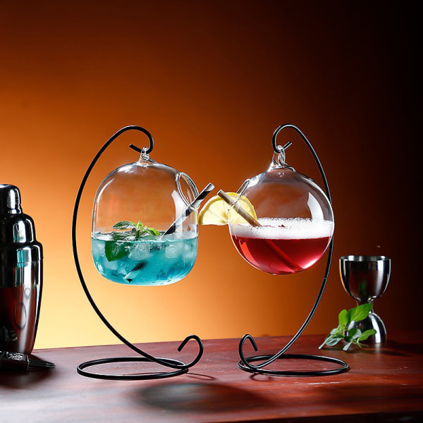 Kreativ hängande glasflaska Vin Fancy Cocktail Glas Bar Cup B