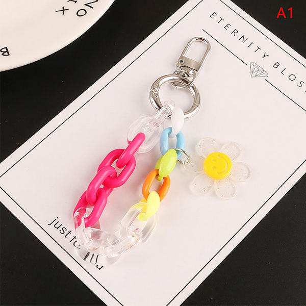 Akryyli Candy Color Sun Flower Chains Avaimenperät Muoti Creati A1
