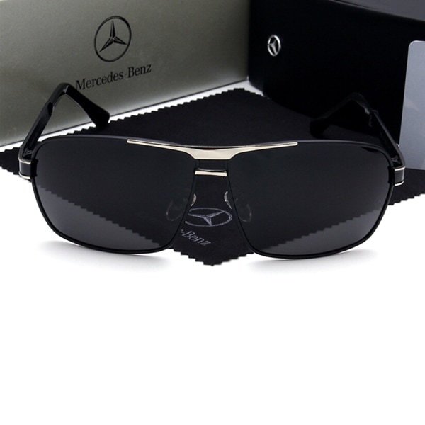 Benz aurinkolasit Fashion Miesten Polarisoitu Peili Classic Metal E 2