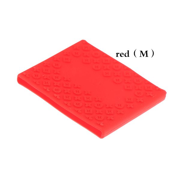 1 STK skridsikker gummiklipper Grip Bands Fading Time Barber Clipp red/M
