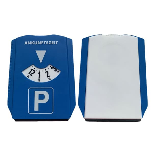 Auton tuulilasi Lumilapio Time Display Disc Return Scraper Tim Blue