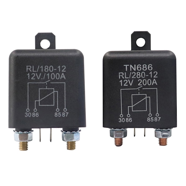 Relæstart 200A 100A 12V/24V Power Automotive Heavy Current 12V 100A
