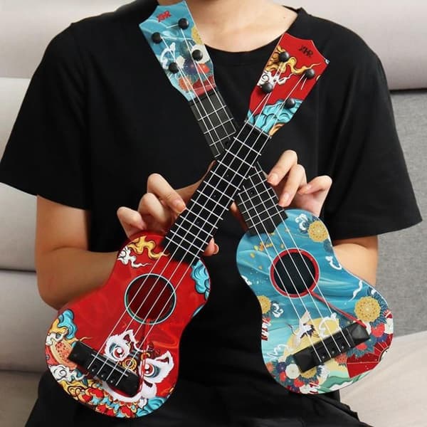 Minigitarr 4 strängar Klassisk Ukulelegitarr Leksak Musikinstrument A3