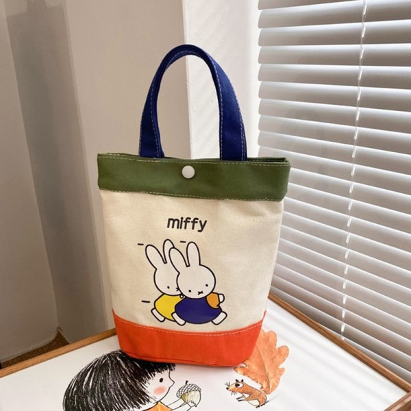 Miffy Canvas Bag Bunny Handbag Bucket Bags Large Capacity Cosme A2