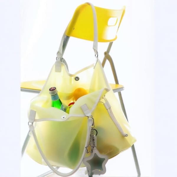 Godisfärgad Transparent Vattentät PVC Handväska Mode Stor Ca B