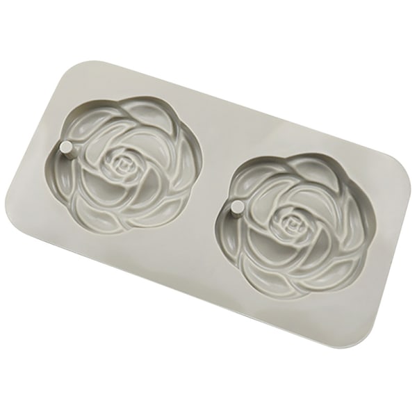 1st 2 Cavity Camellia Form DIY Aromaterapi Gips Re Gray
